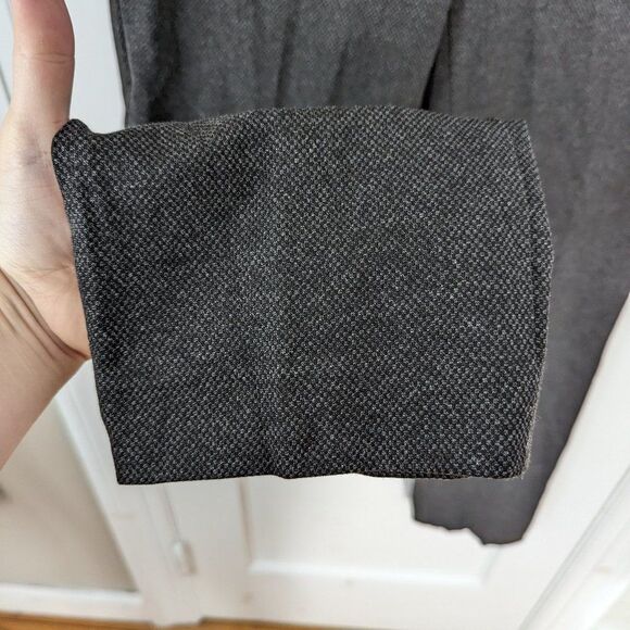 Theory | Charcoal Gray Treeca Slim Fit Dress Pants Size 4 - Picture 3 of 8